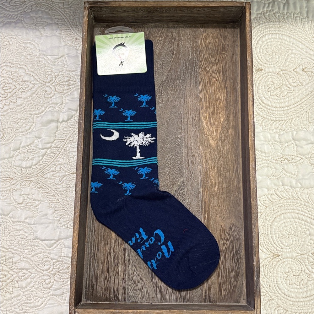 Blue Nothing Could Be Finer Carolina Socks